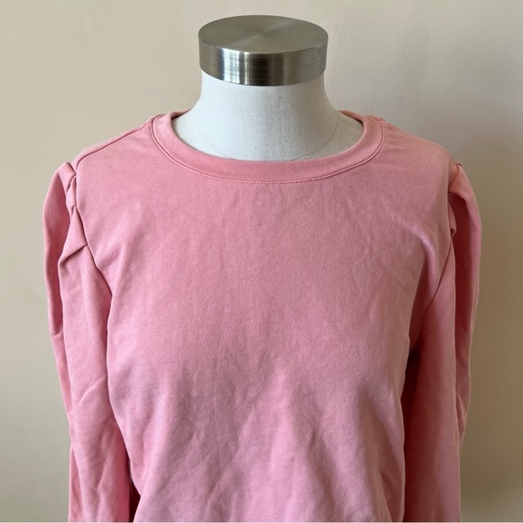 Milly Marianne pleated shoulder crossback sweatshirt pink 13526 - Picture 10 of 16